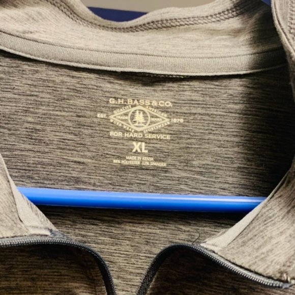 G H Bass & Co Men's Pull Over Men's XL Grey - Picture 2 of 3